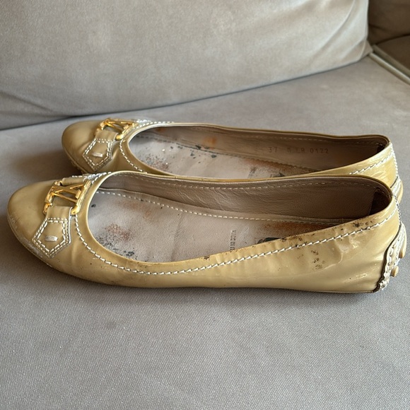 Vintage Louis Vuitton Vernis Leather Flats 37 - Picture 5 of 15